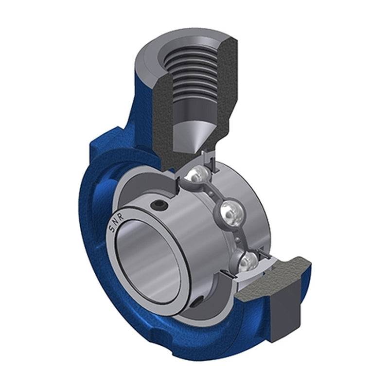SNR UCEHE204 Metric Cast Iron Hanger Bearing Unit with 20mm Bore Insert - Allow 2-3 Days