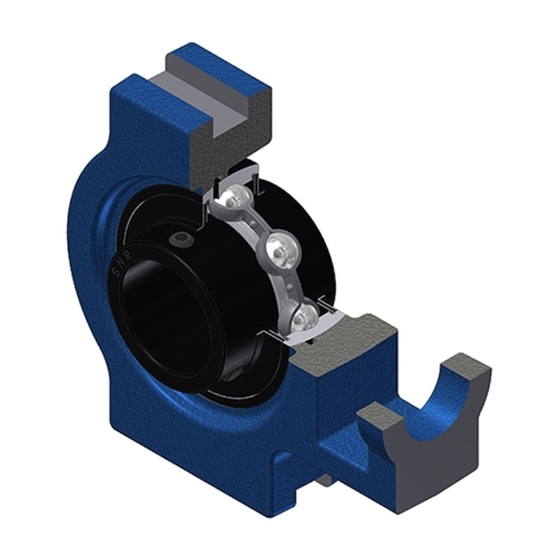 SNR UCT210T20 Metric Cast Iron Take Up Unit with 50mm Bore Bearing Unit Wide Temperature Version - Allow 2-3 Days