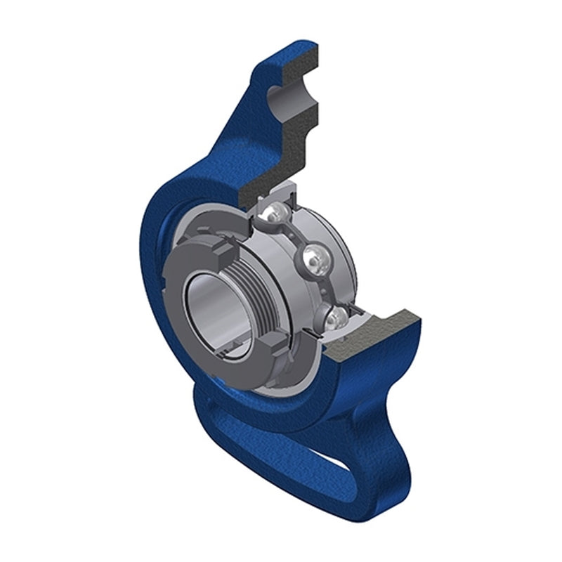 SNR UKFA205H Metric Cast Iron Adjustable Flange Housing Insert and Adaptor Sleeve Fits 20mm Shaft - Allow 2-3 Days