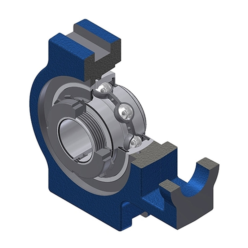 SNR UKT205HN Metric Cast Iron Take Up Unit Insert and Adaptor Sleeve Fits 20mm Shaft - Allow 2-3 Days