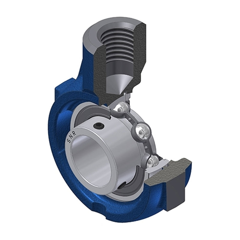 SNR USEHE208 Metric Cast Iron Hanger Bearing Unit with 40mm Bore Insert - Allow 2-3 Days