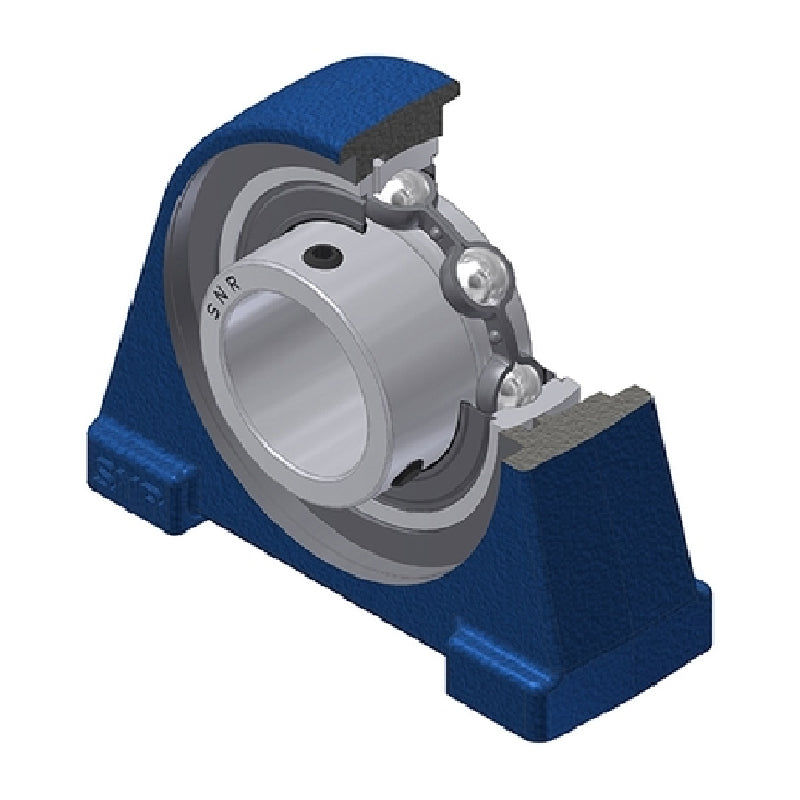 SNR USPAE208N Threaded Base Small Footprint Metric Pillow / Plummer Block Housing Supplied with 40mm Bore Insert - Allow 2-3 Days