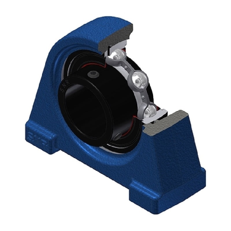 SNR USPAE206T20 Threaded Base Small Footprint Metric Pillow / Plummer Block Housing Supplied with 30mm Bore Insert Wide Temperature Version - Allow 2-3 Days