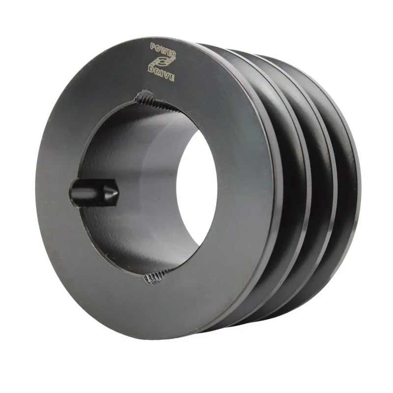 PowerDrive 106X3SPB 106mm Pitch Diameter SPB Section Tapered Locking Bush Type Pulley with 3 Grooves (Bush not Incl.) - Allow 2-3 Days