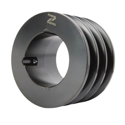 PowerDrive 106X3SPB 106mm Pitch Diameter SPB Section Tapered Locking Bush Type Pulley with 3 Grooves (Bush not Incl.) - Allow 2-3 Days