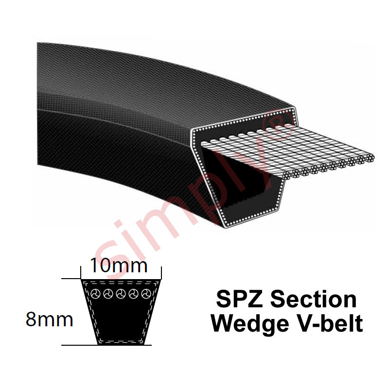 SPZ2487 Premier Quality SPZ-Section V-Belt