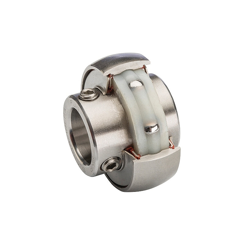SNR SUC208FG1 Metric Stainless Full Width Spherical Outer Food Safe Bearing Insert 40mm Bore 80mm Outside Diameter - Allow 2-3 Days