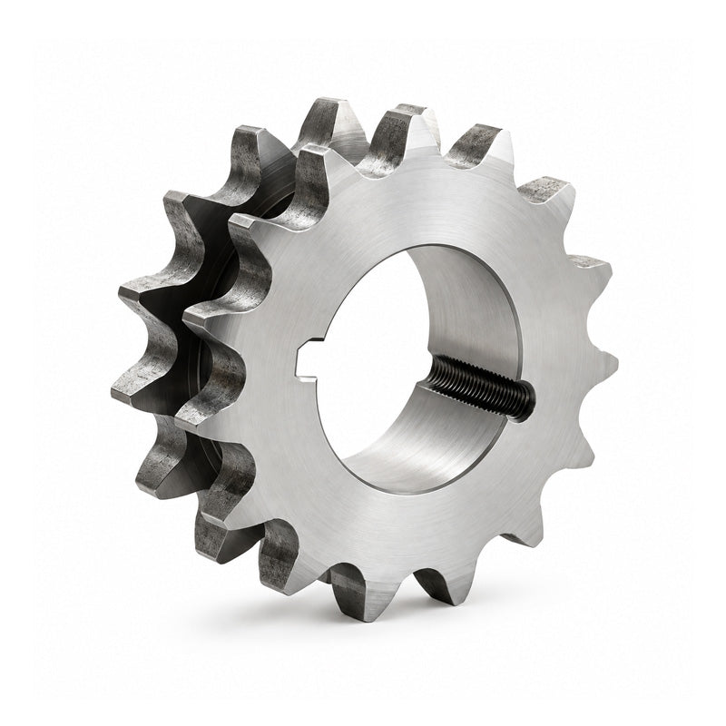 20 Tooth 10B Tapered Bore Double Simplex Sprocket 5/8 inch Pitch Chain
