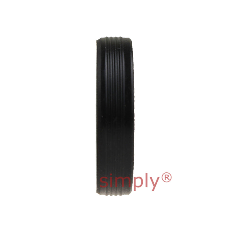 17x27x6mm Ribbed Outer Nitrile Rubber Double Lip Rotary Shaft Oil Seal with Garter Spring TC / R23