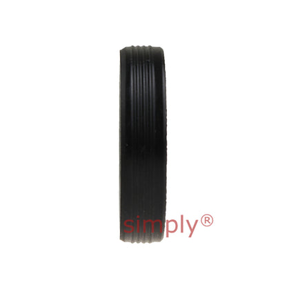 17x27x6mm Ribbed Outer Nitrile Rubber Double Lip Rotary Shaft Oil Seal with Garter Spring TC / R23