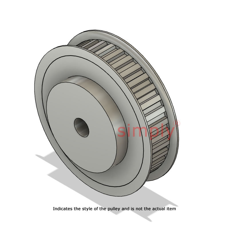 Aluminium Centre Drilled T2.5 Timing Pulley with Flanges 2.5mm Pitch 18 Tooth for 6mm Wide Belts