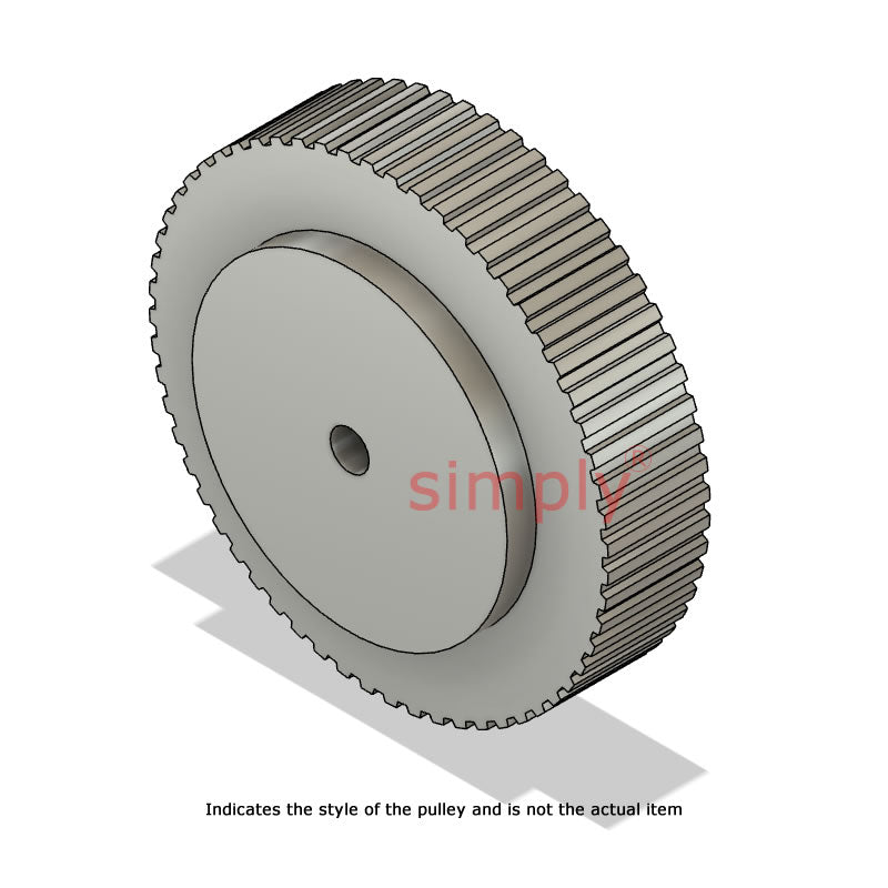 Drive-Flex Aluminium Pilot Bore AT10 Timing Pulley 10mm Pitch 44 Tooth for 16mm Wide Belts - Overall Width 31mm