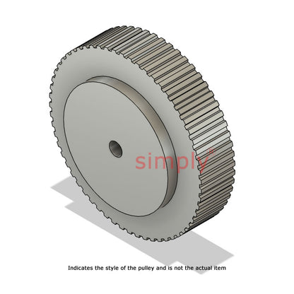 Drive-Flex Aluminium Pilot Bore T10 Timing Pulley 10mm Pitch 44 Tooth for 50mm Wide Belts
