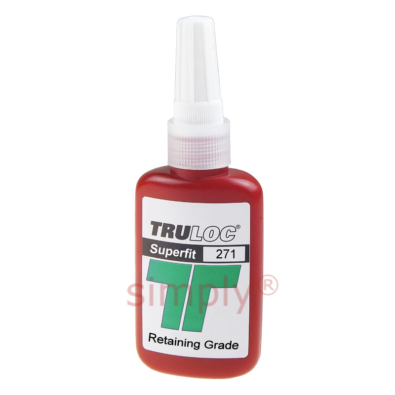 Truloc Superfit 271 High Strength Fast Cure Thread Lock and Cylindrical Parts Retaining Grade 50ml
