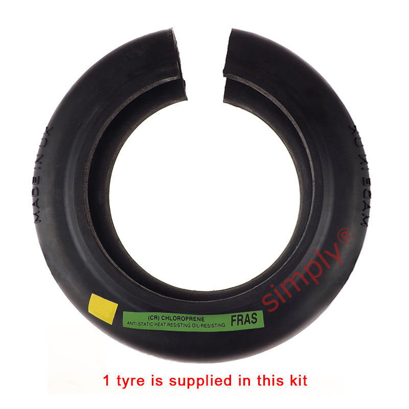 Major Brand F70H/F70B Outer Facing Taper Bore/Pilot Bored Tyre Drive Coupling Assembly with Fire Resistant Antistatic (F.R.A.S) Tyre