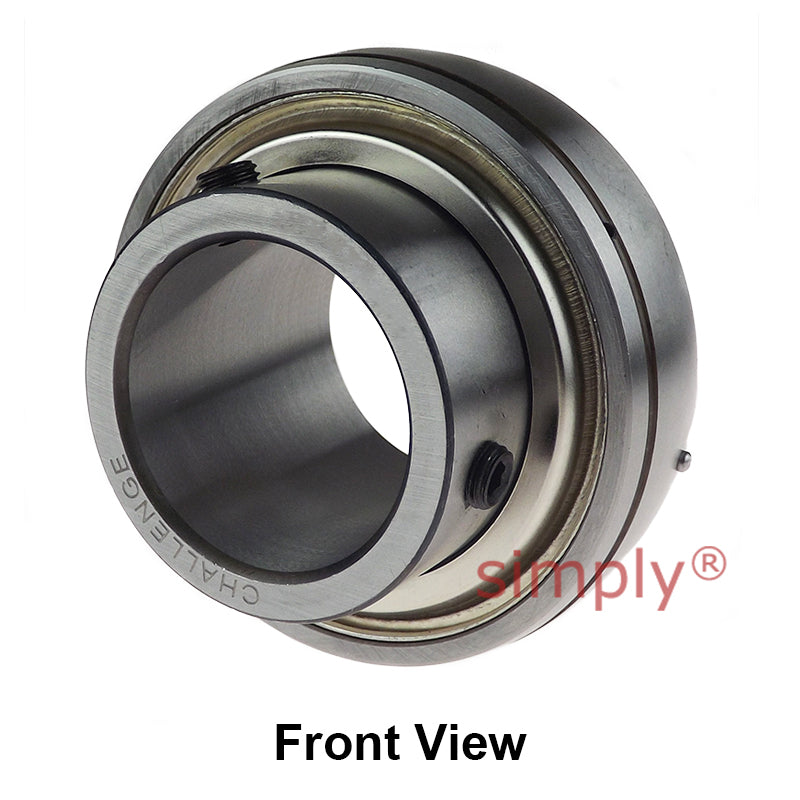 Challenge UC214-44 Imperial Insert with Grub Screws with 2-3/4 inch Bore 125mm Outside Dia and Triple Lip Seal Ideal for Agricultural and Outdoor Use