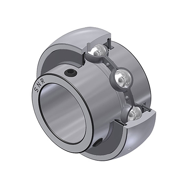 SNR UC307-22G2 Imperial Full Width Spherical Outer Bearing Insert 1-3/8 inch Bore 80mm Outside Diameter with Grub Screws - Allow 2-3 Days