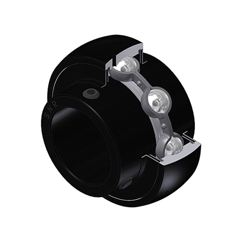 SNR UC206G2T20 Metric Full Width Spherical Outer High Temp Bearing Insert 30mm Bore 62mm Outside Diameter with Grub Screws - Allow 2-3 Days