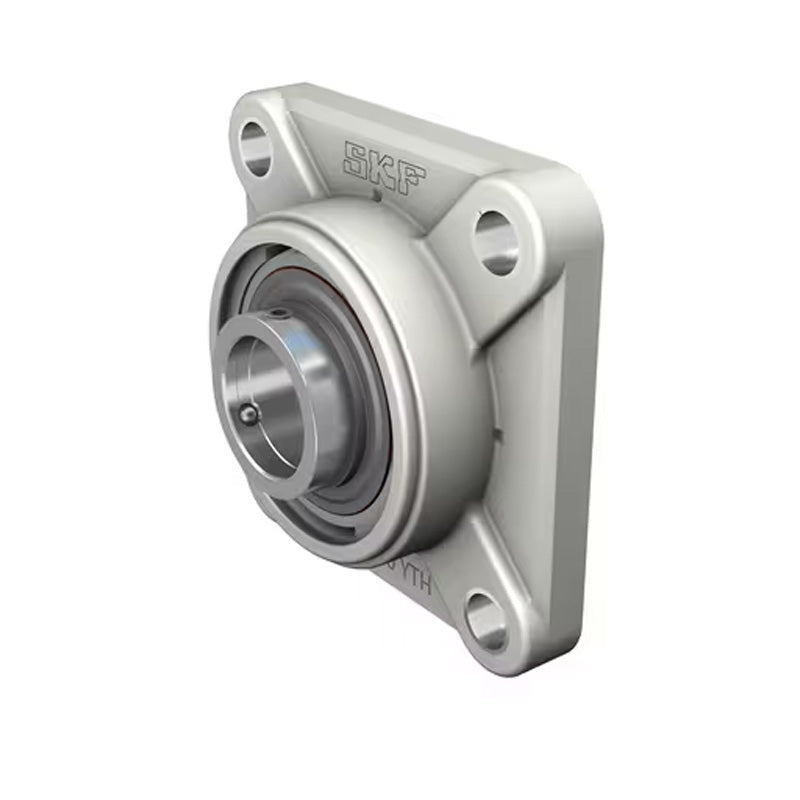 SUCFPL209 Metric Four Bolt Square Thermo Plastic Flange Housing with 45mm Bore Stainless Insert