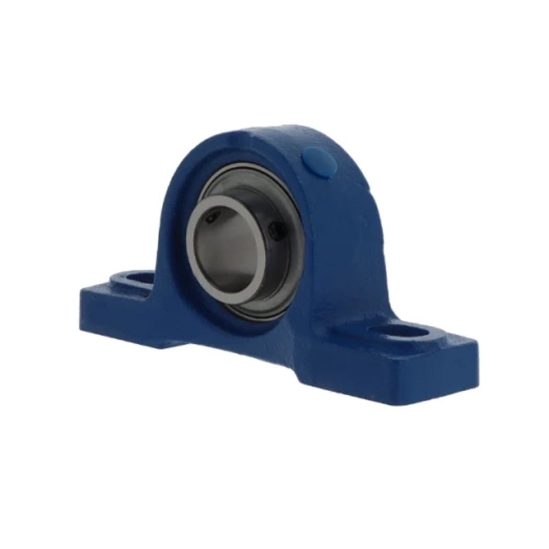 Challenge / FK UCP206 Metric Cast Iron Two Bolt Pillow Block Housing with 30mm Bore Insert and Triple Lip Seal Ideal for Agricultural and Outdoor Use