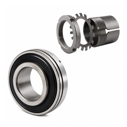 UK206/HE2306 Taper Bore Bearing Insert and Sleeve Fits 1 inch Shaft