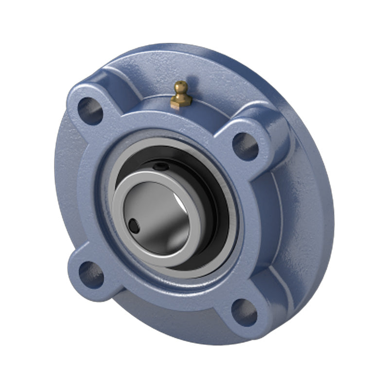 UKFC213/HE2313 Imperial Four Bolt Cast Iron Round Flanged Housing Insert and Adaptor Sleeve Fits 2-1/4 inch Shaft