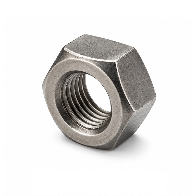Unifix 1/4-20 UNCx0.438 - Grade 1 Steel Full Nut BS 1768 with 20 TPI Pitch and Plain Finish - Allow 2-3 Days