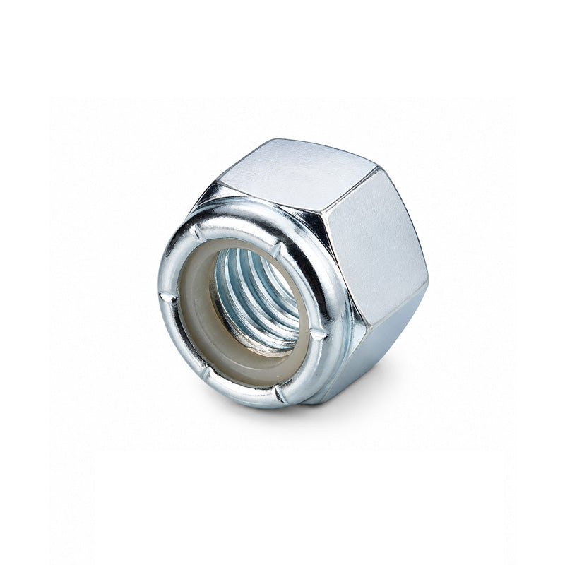 Unifix M24x36 - Class 10 Steel Insert Nut DIN 985 with 2mm Pitch and Bright Zinc Plated Finish - Allow 2-3 Days