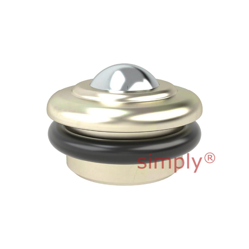 High-Performance Medium Duty Ball Transfer Unit with O-Ring with 20.7mm Steel Ball - Load Capacity 120kg - Allow 2-3 Days