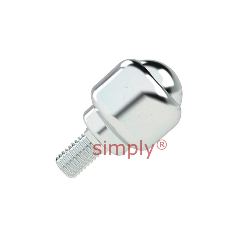 High-Performance Stem Fitting Ball Transfer Unit with 19.05mm Steel Ball - Load Capacity 30kg - Allow 2-3 Days
