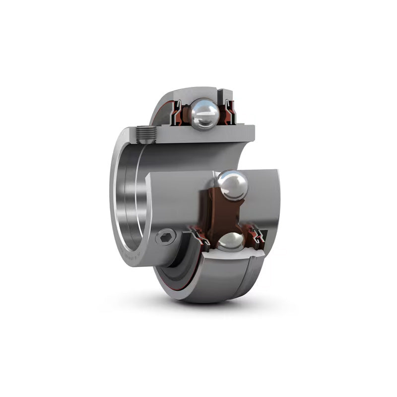 SKF YAR216-2F Grub Screw Type Bearing Insert with 80mm Bore 140mm Outside Diameter